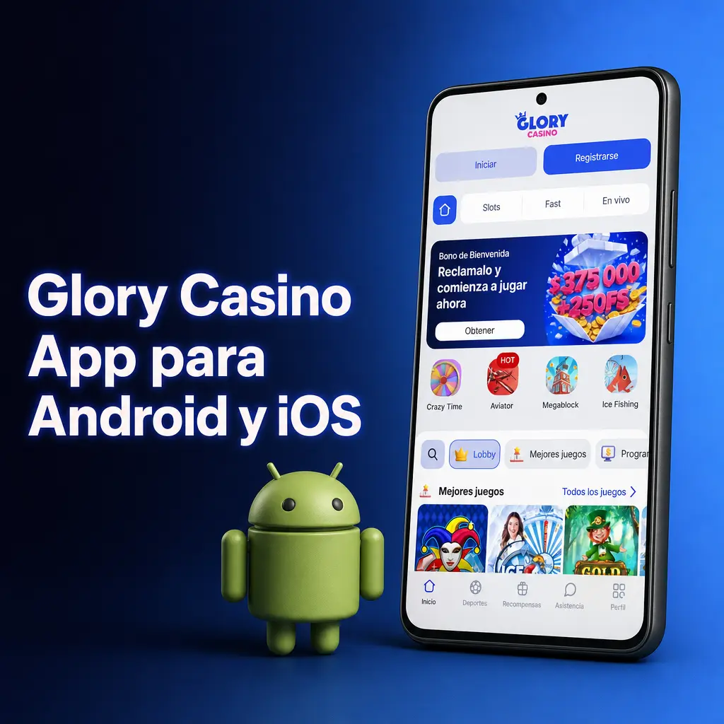 App de Glory Casino para Android e iOS: descarga APK y acceso web progresiva con juegos y apuestas deportivas completas.